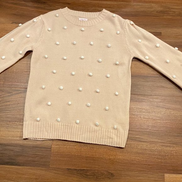 Pink Lily Blush Pom-Pom Sweater - Picture 6 of 7